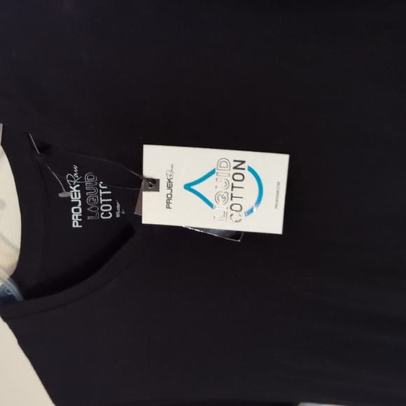 NWT PROJEK RAW LIQUID COTTON V-NECK BLACK - Picture 4 of 7